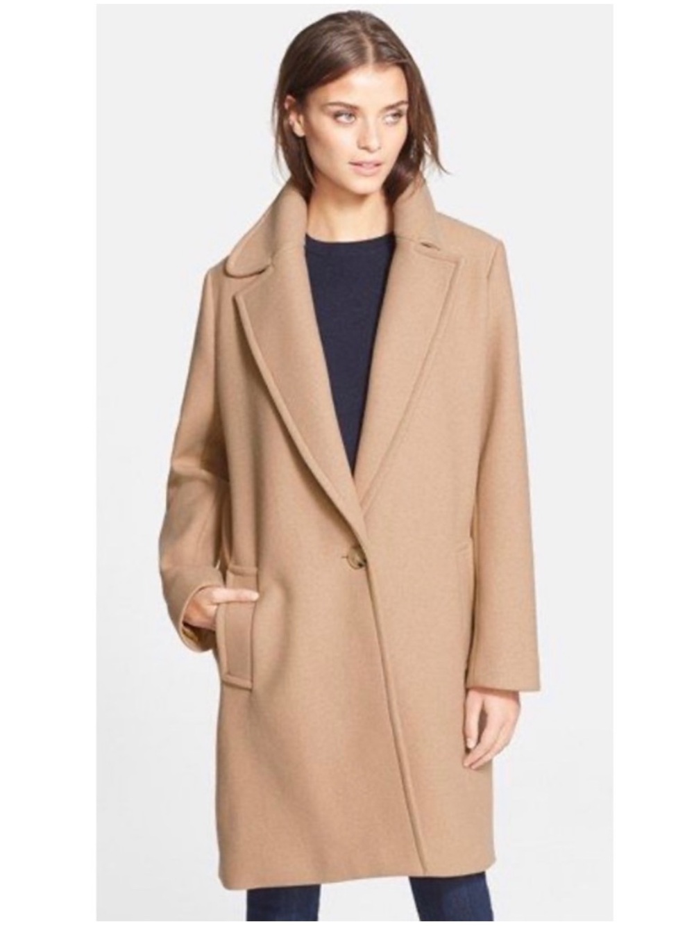 Theory Razan Tan Coat